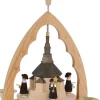 Richard Glässer GmbH Neuheiten | Weihnachtspyramiden*Weihnachtspyramide mit Seiffener Kirche, 19 cm, von Richard Glässer