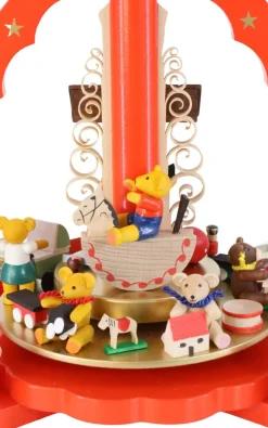 Richard Glässer GmbH Weihnachtspyramiden*Weihnachtspyramide mit spielenden Bärenkindern, 27 cm von Richard Glässer