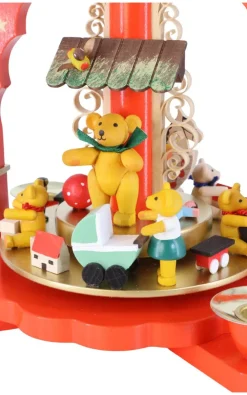 Richard Glässer GmbH Weihnachtspyramiden*Weihnachtspyramide mit spielenden Bärenkindern, 27 cm von Richard Glässer