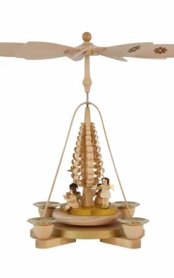 Richard Glässer GmbH Neuheiten | Weihnachtspyramiden*Weihnachtspyramide mit Weihnachtsengel, , 28cm von Richard Glässer