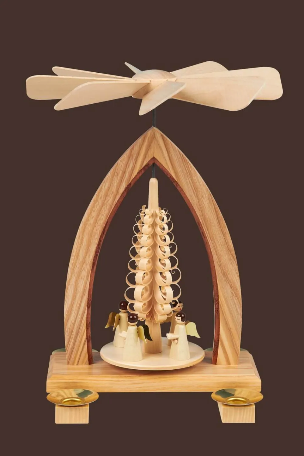 Heinz Lorenz Neuheiten | Weihnachtspyramiden*Weihnachtspyramide mit Weihnachtsengel, 26 cm von