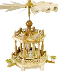 Richard Glässer GmbH Neuheiten*Weihnachtspyramide mit Wintermotiv, 38 cm von Richard Glässer