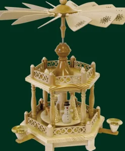 Richard Glässer GmbH Neuheiten*Weihnachtspyramide mit Wintermotiv, 38 cm von Richard Glässer
