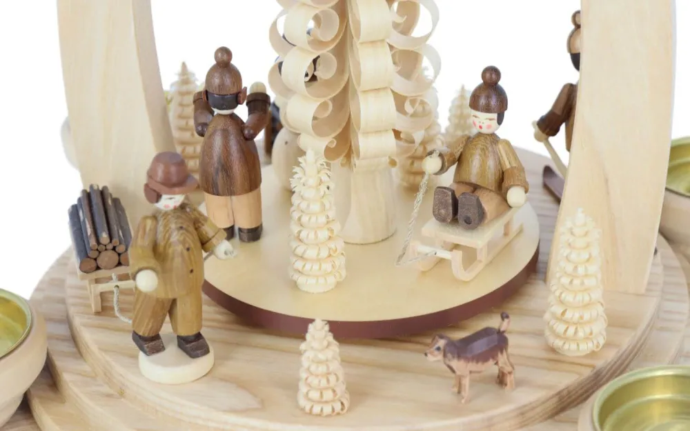 Müller Kleinkunst Weihnachtspyramiden*Weihnachtspyramide mit Wintermotiv, 34 cm von