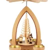 Heinz Lorenz Weihnachtspyramiden*Weihnachtspyramide Striezelkinder für Teelichter, 28 cm von