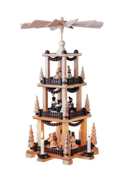 Spielwarenmacher Günther Weihnachtspyramiden*Weihnachtspyramide Weihnachtszeit, 3 - stöckig von
