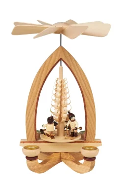 Heinz Lorenz Neuheiten | Weihnachtspyramiden*Weihnachtspyramide Winterkinder, 28 cm von
