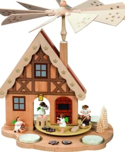 Richard Glässer GmbH Weihnachtspyramiden*Weihnachtspyramidenhaus Engelbäckerei, 29 cm von Richard Glässer