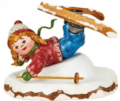 Kinder Hubrig Volkskunst Neuheiten | Hubrig Winterkinder*Winterkind Bauchlandung von