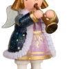 Kinder Hubrig Volkskunst Hubrig Winterkinder*Winterkind Himmelskind mit Klarinette von