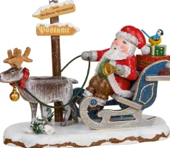 Kinder Hubrig Volkskunst Hubrig Winterkinder*Winterkind Hurra der Weihnachtsmann kommt von
