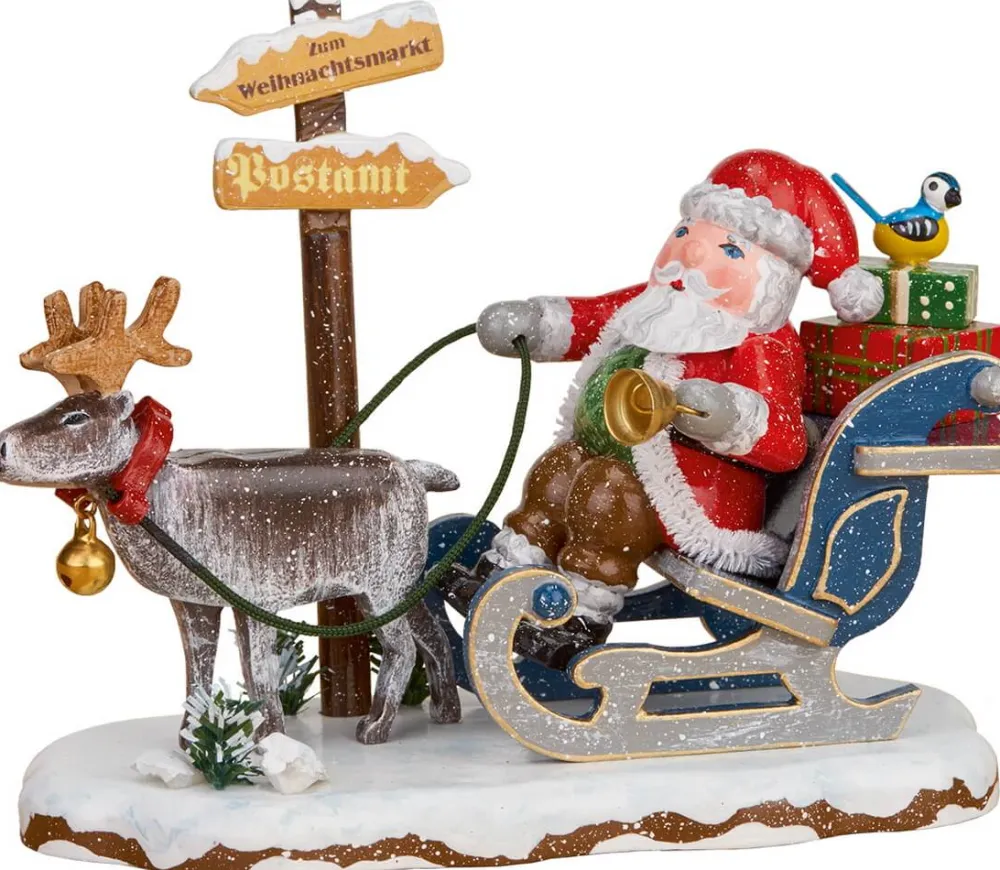 Kinder Hubrig Volkskunst Hubrig Winterkinder*Winterkind Hurra der Weihnachtsmann kommt von