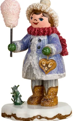 Kinder Hubrig Volkskunst Hubrig Winterkinder*Winterkind Kleine Naschkatze von