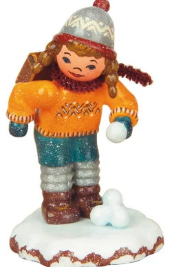 Kinder Hubrig Volkskunst Neuheiten | Hubrig Winterkinder*Winterkind Schulmädchen von