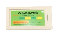 Holzspielwaren Ebert Neuheiten | Lernspielzeug*Zahlenmerkfix aus Holz, 42 Teile, farbig von Ebert GmbH